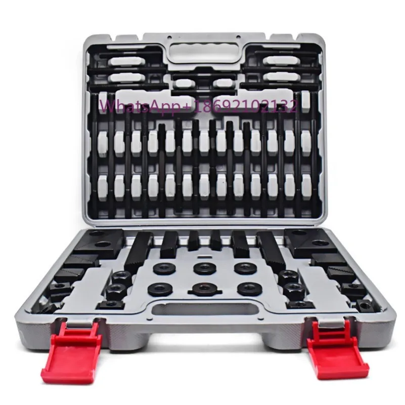 Milling Machine 58 Pieces Clamping Kits 10.9 Grade Hardened Composite Pressure Plates M6 M8 M10 M12