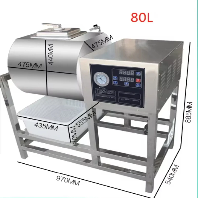 80L 150L Vacuum Marinating Machine Vacuum Tumbler Marinator Chicken Meat Marinated Machine