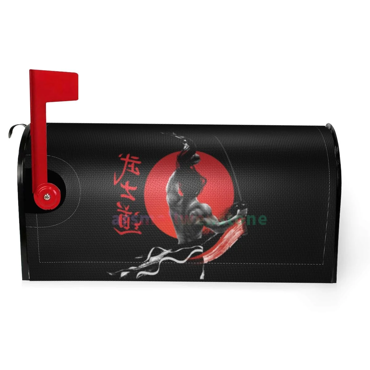 Japan Samurai Spirit Mailbox Cover Wrap Standard Size Welcome Home Garden Outdoor Decoration Post Letter Box Cover