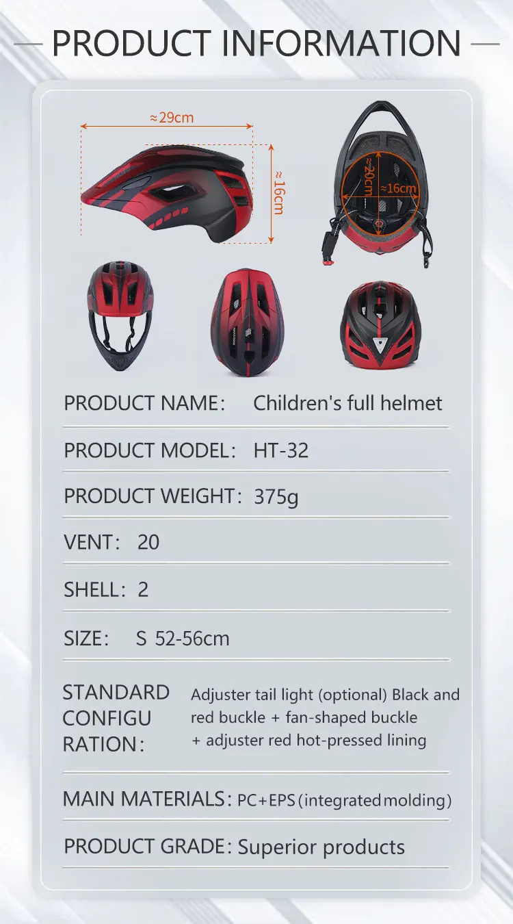 Eastinear2023 Hochwertiger Kinder-Fahrradhelm, volles Gesicht, abnehmbarer Outdoor-Sport, Skateboard, Rollschuhlaufen, Reithelm – Detail 2