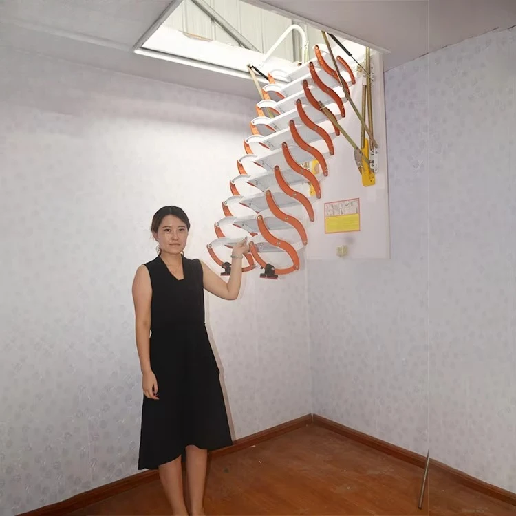 Powder Coating Safety Steel Steel Ladder Folding Steel Staircase Design