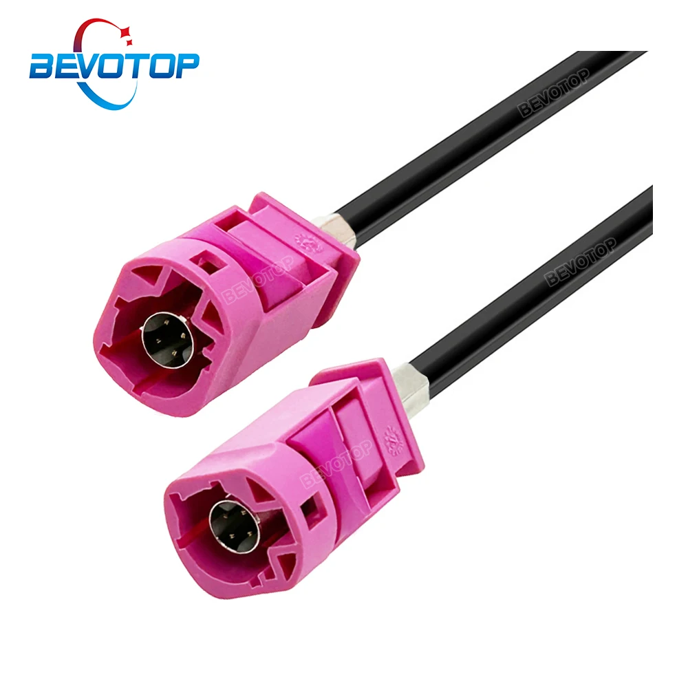 

BEVOTOP 4 Pin LVDS HSD Cable Violet H Coding Male to Male Connector 4 Pole 535 Cable 100 Ohm Auto Wiring Harness Custom Line