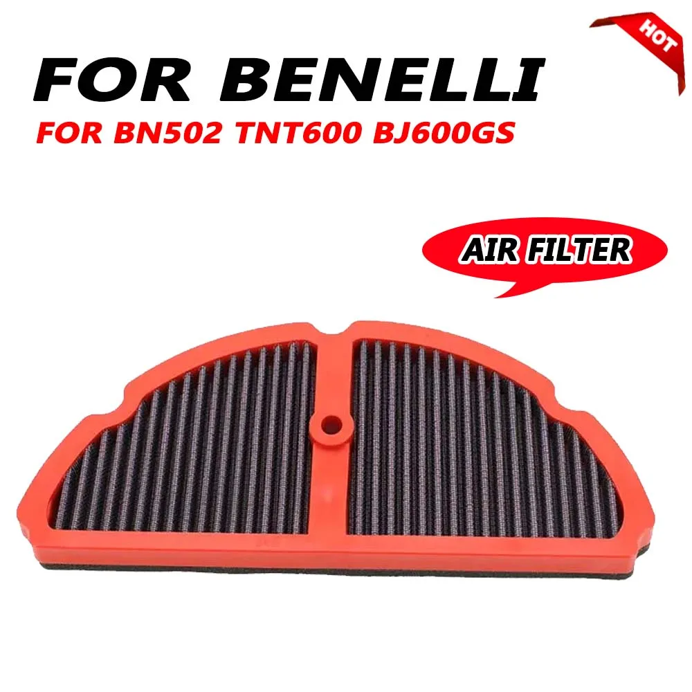 Motorcycle Air Filter For BENELLI BN502 TNT600 BN600 BJ600GS BN 502 R TNT 600 BJ Accessories Intake Cleaner Air Element Cleaner