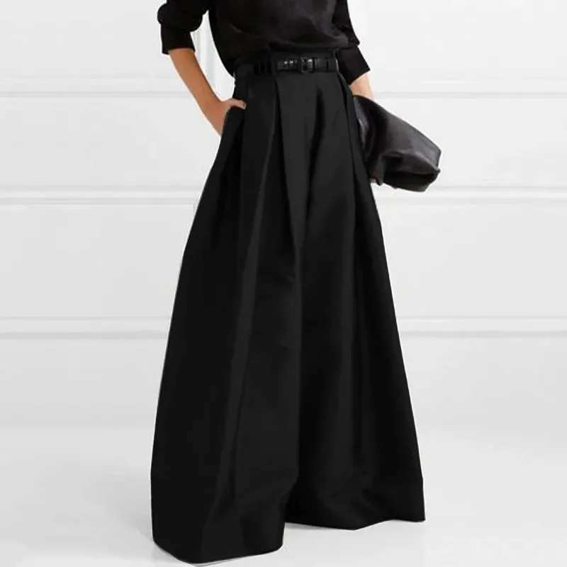 Gymystars Women Black Wide Leg Pants Baggy Pant Summer Autumn Loose High Waisted Trousers for Women 2026 New British Style