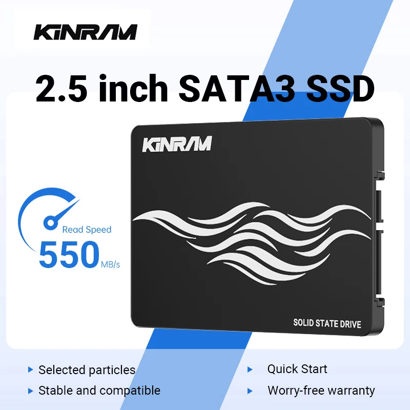 KinRam 2.5 SATA3 512GB SSD 128GB 120GB Solid State Drive 64GB 240GB 256GB HDD Internal SATA 3 Laptop Hard Disk For PC Desktop