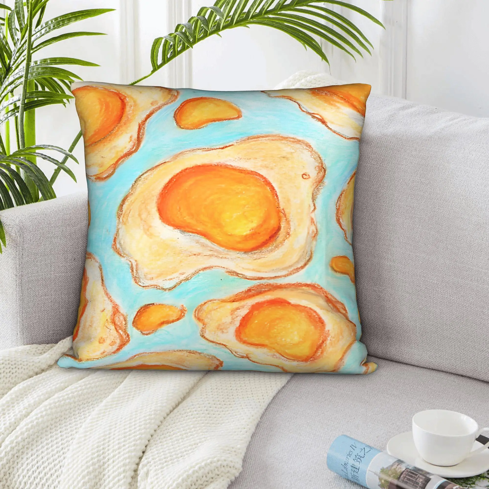 

1pc Eggscellent Winter Holiday Farmhouse Home Deco Zipper Closure Hand Washable Machine Washable Cores Not Included