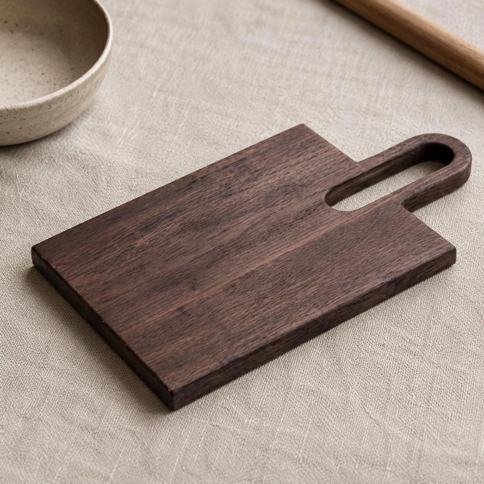 Walnut Tray Thick Walnut Cutting Board Kitchenware Natural Finish Kitchen Item Long-Lasting