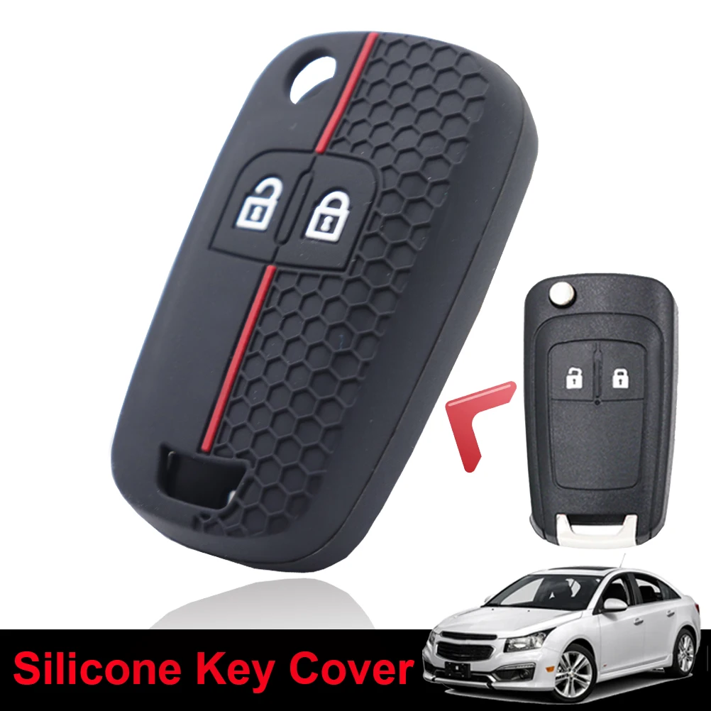 2 Button Car Smart Key Shell Case Fob Cover Holder For Chevrolet Malibu Cruze Spark Opel Vauxhall Astra J Corsa D E Silicone