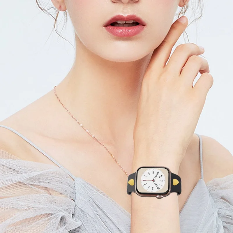 سحر لساعة أبل الفرقة زخرفة المعادن ل Iwatch سيليكون سوار كوريا اكسسوارات المعادن الأظافر الزخرفية DIY مجوهرات