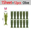 1 Sheet Olive M