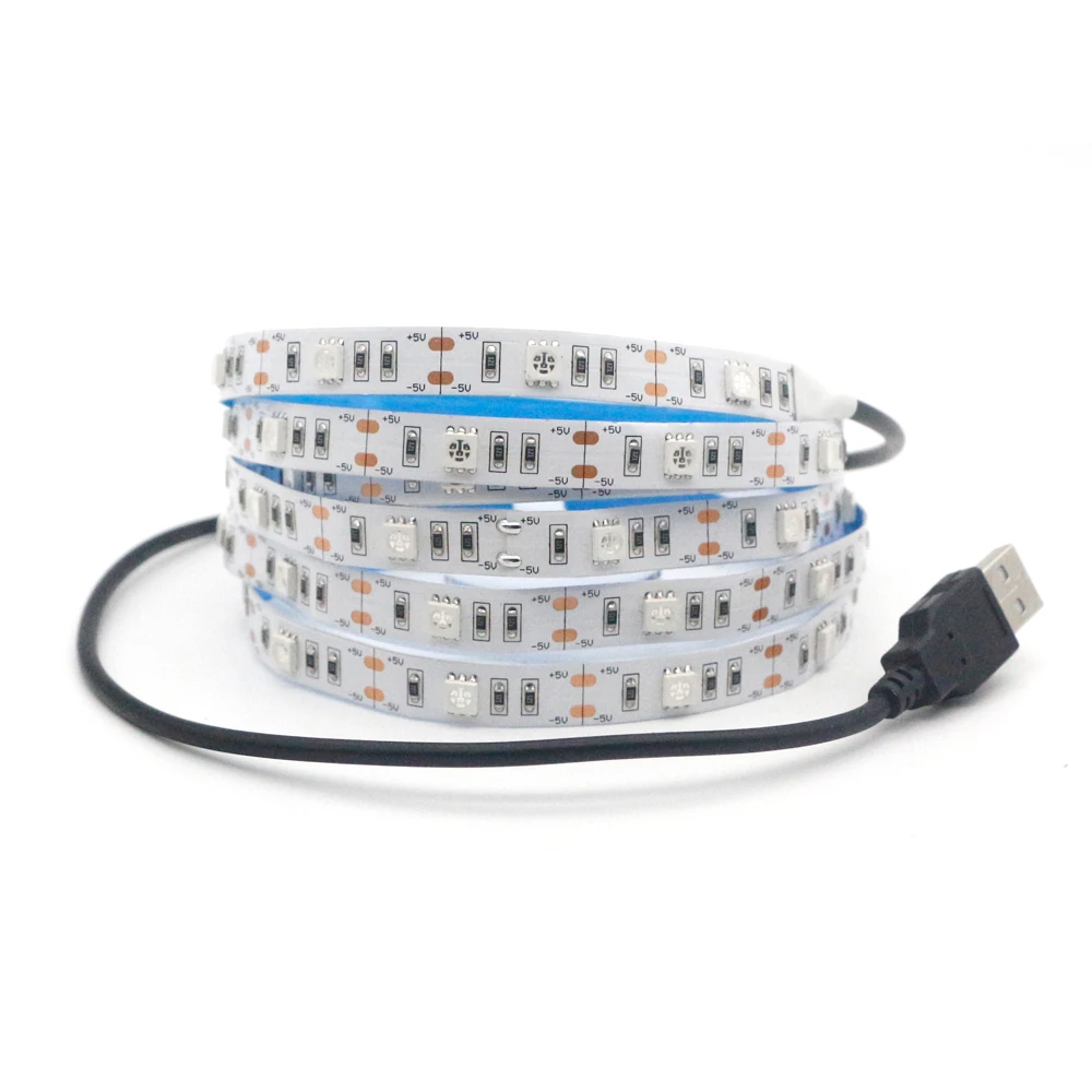 UV Led Strip light USB battery 5050 395-405nm Ultraviolet Ray LED Diode Ribbon DJ Fluorescence Flexible Tape lamp 1m 2m string