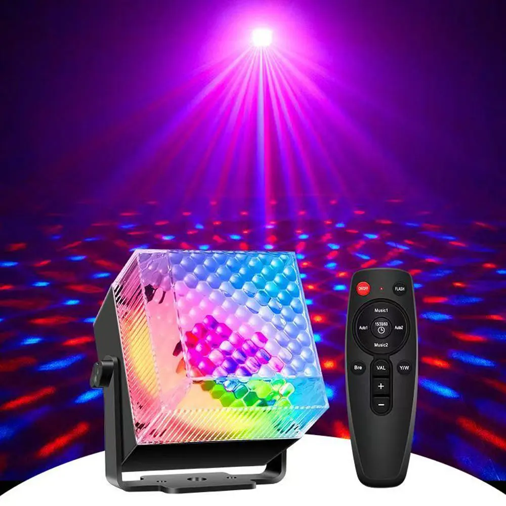 

Светодиодный RGB-светильник для вечеринок, звукоактивируемый, в форме волшебного шара, с эффектом стробоскопа, USB-управление, диско-лампа для дома, бара, караоке