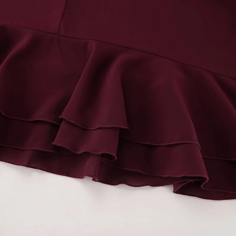 Fashion Women See-Through Ruffled Long Sleeve Blouse Casual Vintage O-Neck Elastic Drawstring Top Chic Summer Versatile Shirts