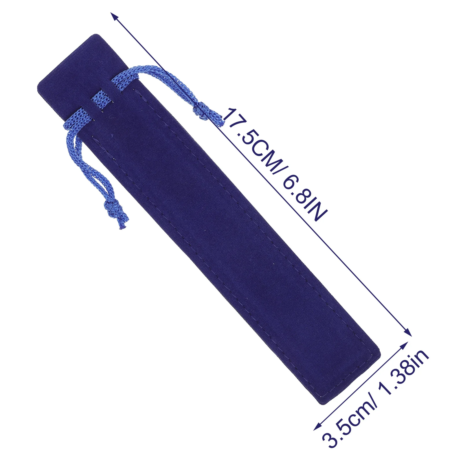 25Pcs Flannel Pen Pouch Drawstring Protective Sleeve for Writing Tools Stationery Storage Bag Student Gift Home Office Supplies