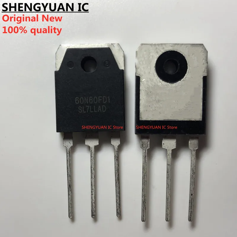 1-5 pcs/lot SGT60N60FD1PN 60N60FD1 TO-3P SGT60N60FD1  IGBT tube for welding machine 60A 600V Original New 100% quality