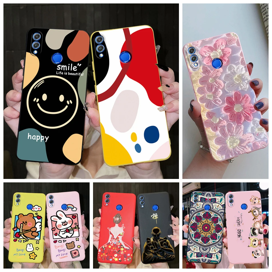 For Huawei Honor 8X Case Honor 8A 8C 8S Back Cover Cute Fashion Painted Cover Case For Honor 8A 8C 8S 8X Honor8X Fundas Housing