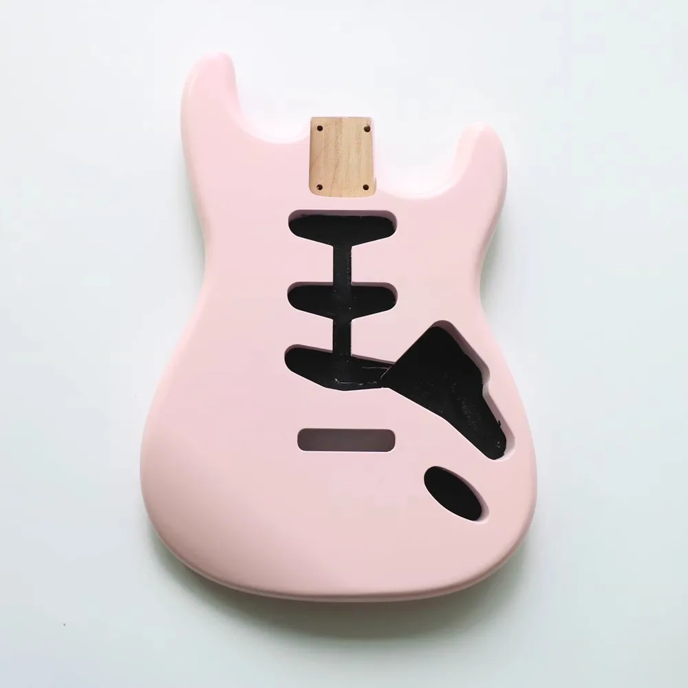 3 Single alder electric guitar body semi-finished alder wood DIY shell pink