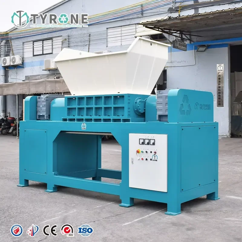 45kw Double Axis Heavy Twin Shaft Shredder for Solid Waste / Scrap Metal / Plastic / Rubber/ Wooden