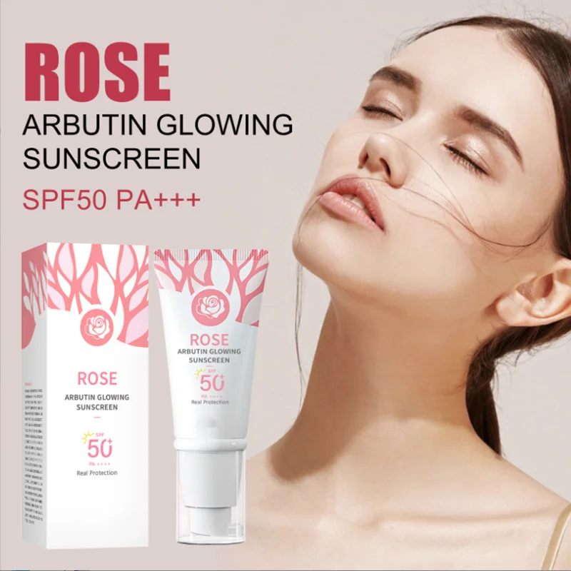 Arbutin-SPF50 كريم واقية من الشمس للنساء ، قاعدة ماكياج ، التمهيدي ، المسام غير مرئية ، الضوء ، خالية من النفط ، الانتهاء من الوجه ، لا التجاعيد ، كونسيلر الوجه