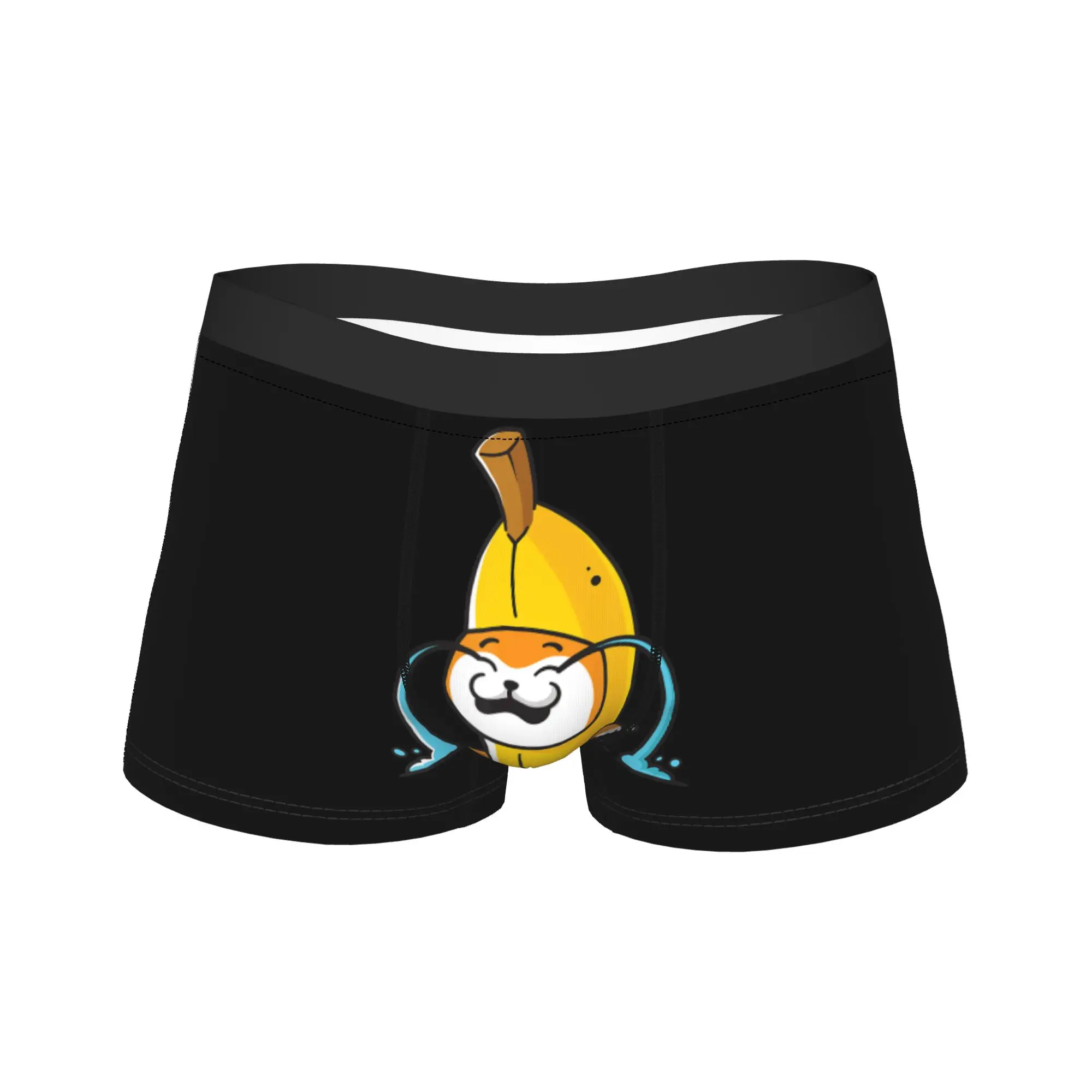 Crying Banana Cat Meme Shorts Briefs  Underwear Hot Sale Man Sexy Soft Trunk Design Oversize Underpants