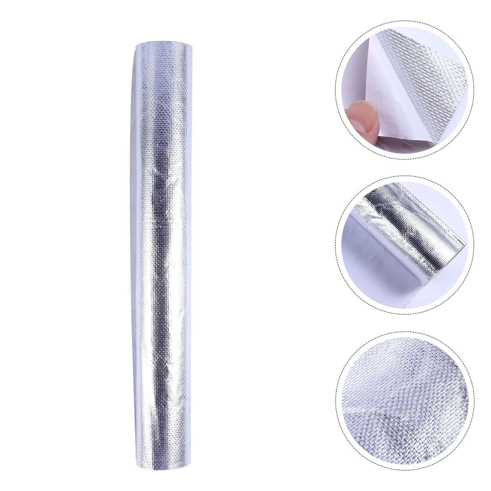 

Large Size Adhesive Backed Aluminized Fiberglass Sheet Heat Cover Mat Self-Adhesive High Temp Resistant Tape For Radiant Heat