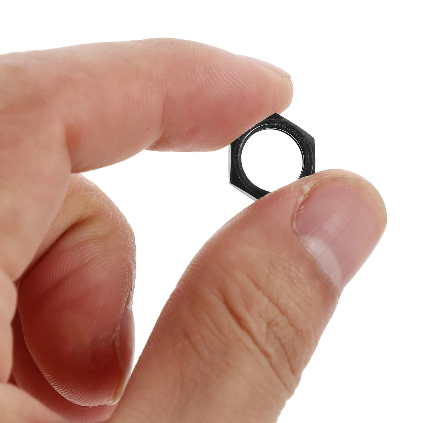 

12Sets Guitar Nut Potentiometer Hex Nut Solid Metal Durable Electric Guitar Bass Input Jack Socket Replacement Parts