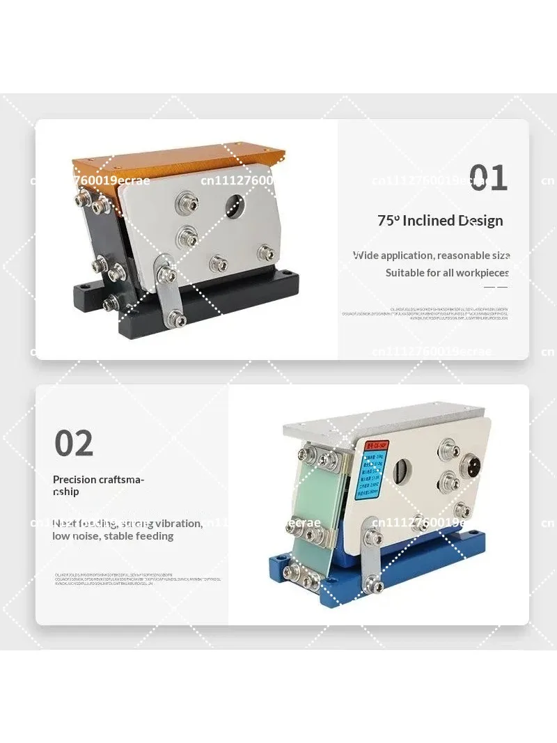 220V Linear Vibrating Feeder 100mm Direct Vibration Plate Feeder Pure Copper Motor Automatic Conveying Feeding Machine