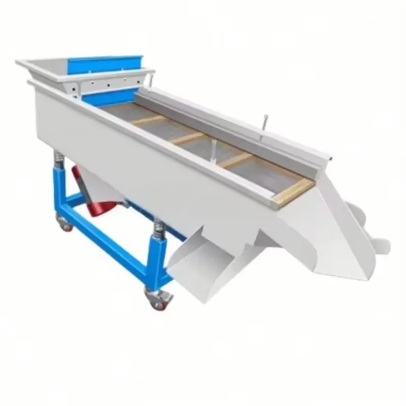 High Quality Mild Steel Horizontal Vibratory Sand Screening Machine Multifunction Grain Cleaning Seed Sorting Vibration