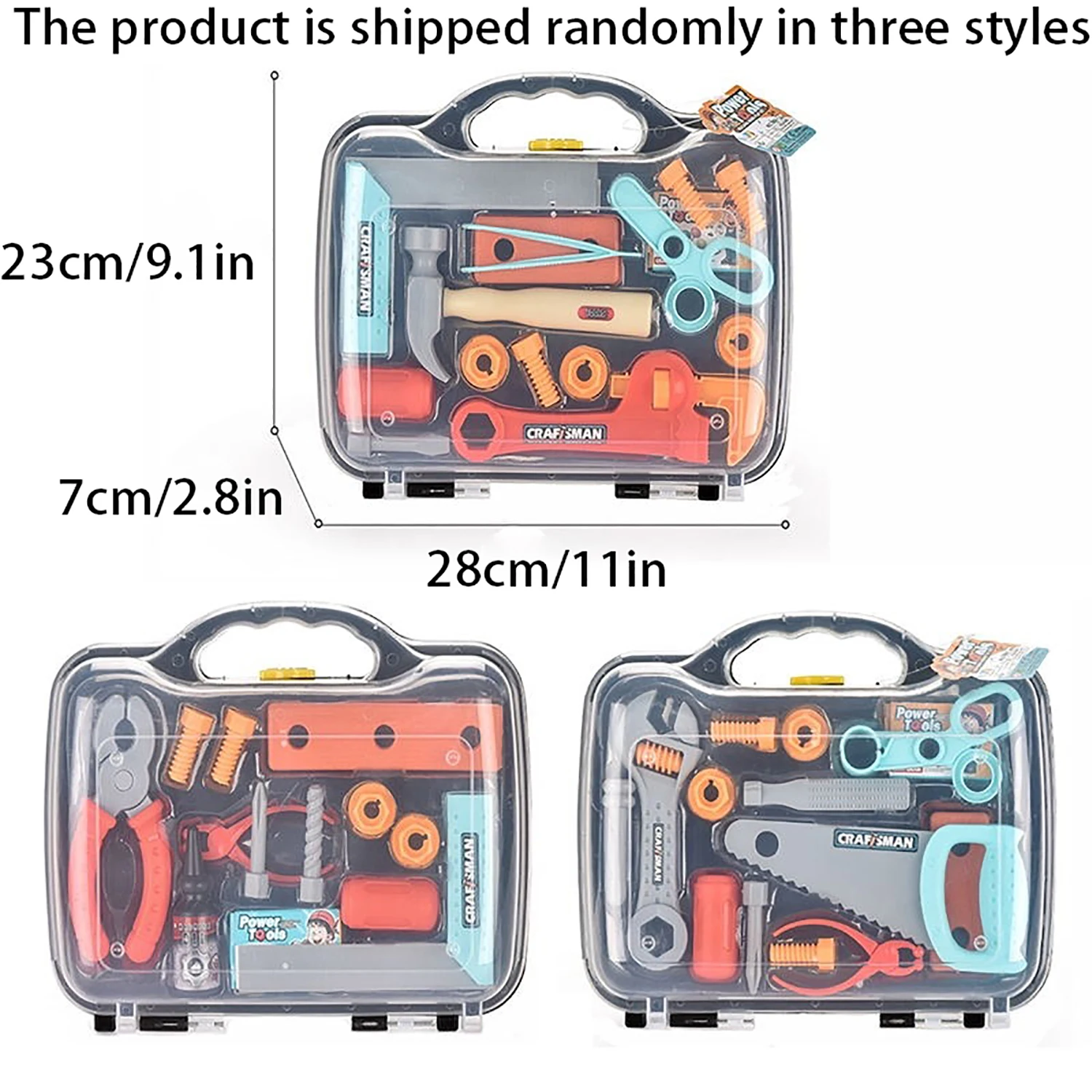 13-15PCS Kids Tool Set Kits, Simulated Repair Tool Set, Pretend Play House Toy Set with Toy Screwdriver for Kids Birthday party