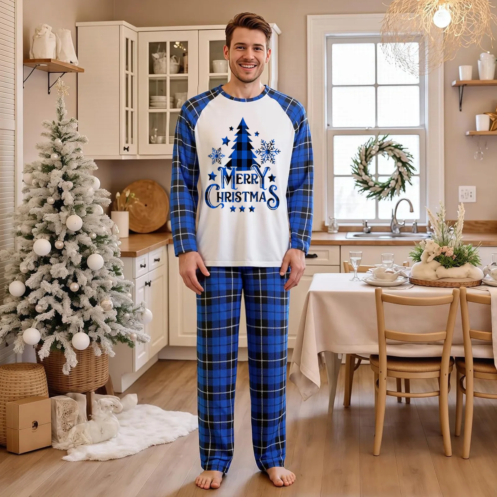 Christmas Pajamas Baby Mother Kids Daughter Mommy Family Set Xmas Pjs Long Sleeve Sleepwear Matching Outfits Family Look