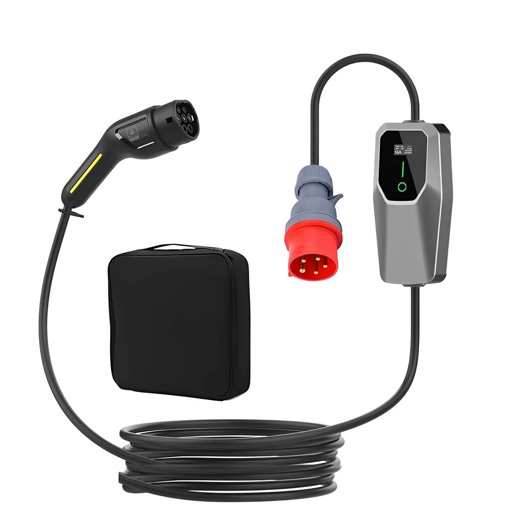 Type 2 11 KW 16A Electric Car Portable Charger 3Phase EVSE Charging CEE Plug Electric Car Charger Wallbox IEC 62196