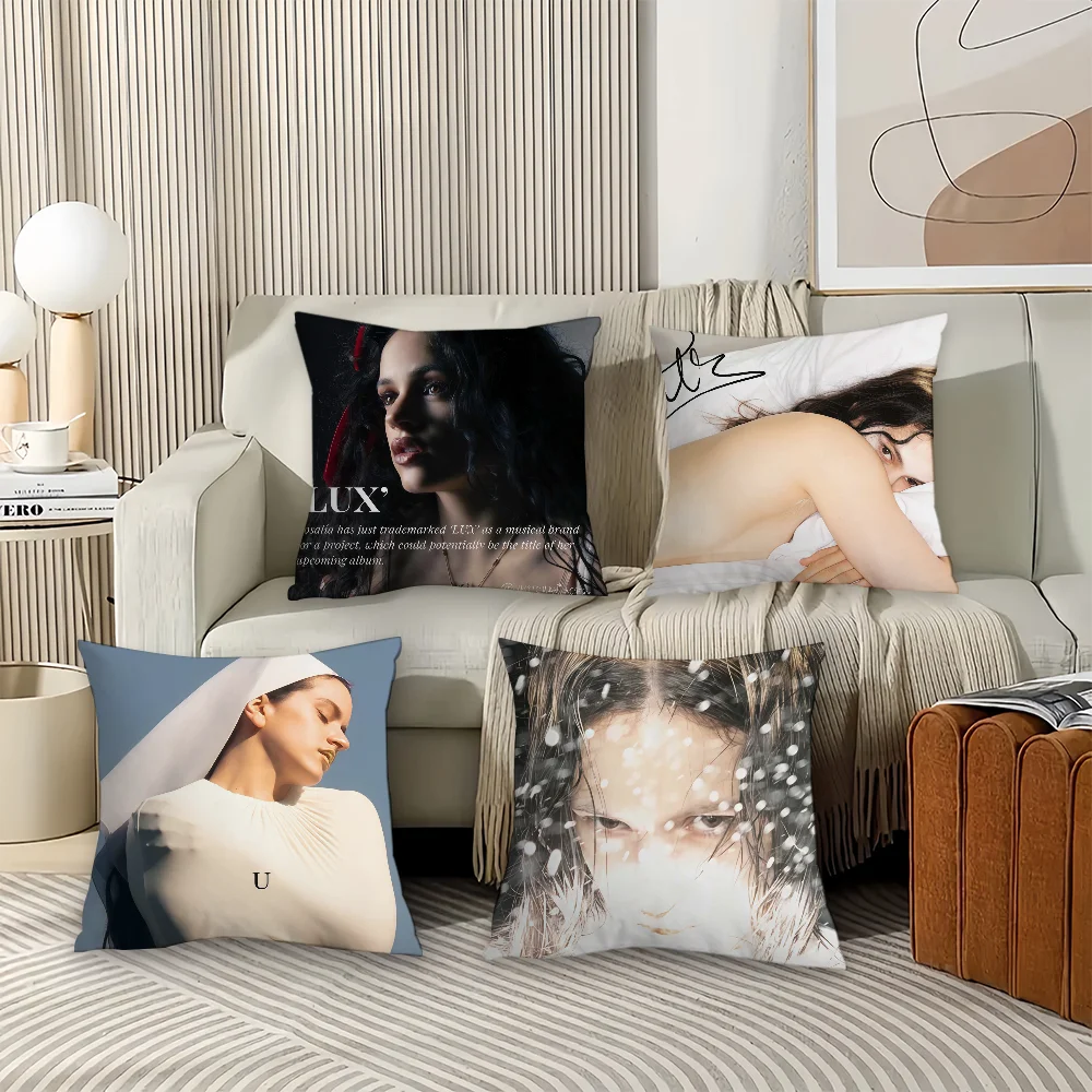 Spanish singer R-Rosalia L-Lux  Pillow Case Office Cushions Suitable For Sofa Car Bedroom Decorative Cushion Cover