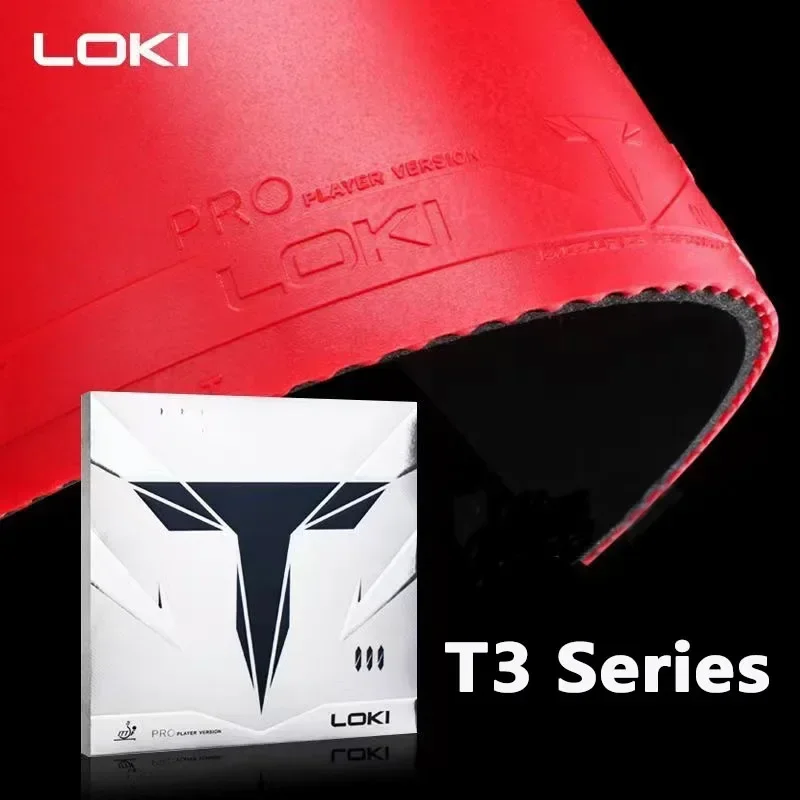 LOKI T3 Carbon Rubber ITTF Approved Astringent Sponge Table Tennis Rubber Pips-in Hard Non-sticky Pingpong Rubber forFast Attack