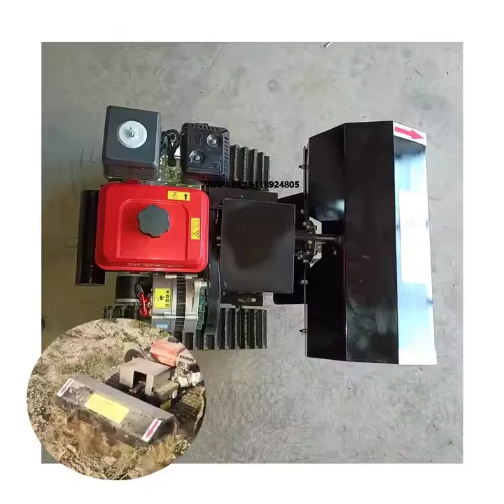 

Мощный роторный культиватор с дистанционным управлением для горной местности, самоходный гусеничный почвообрабатывающий комбайн