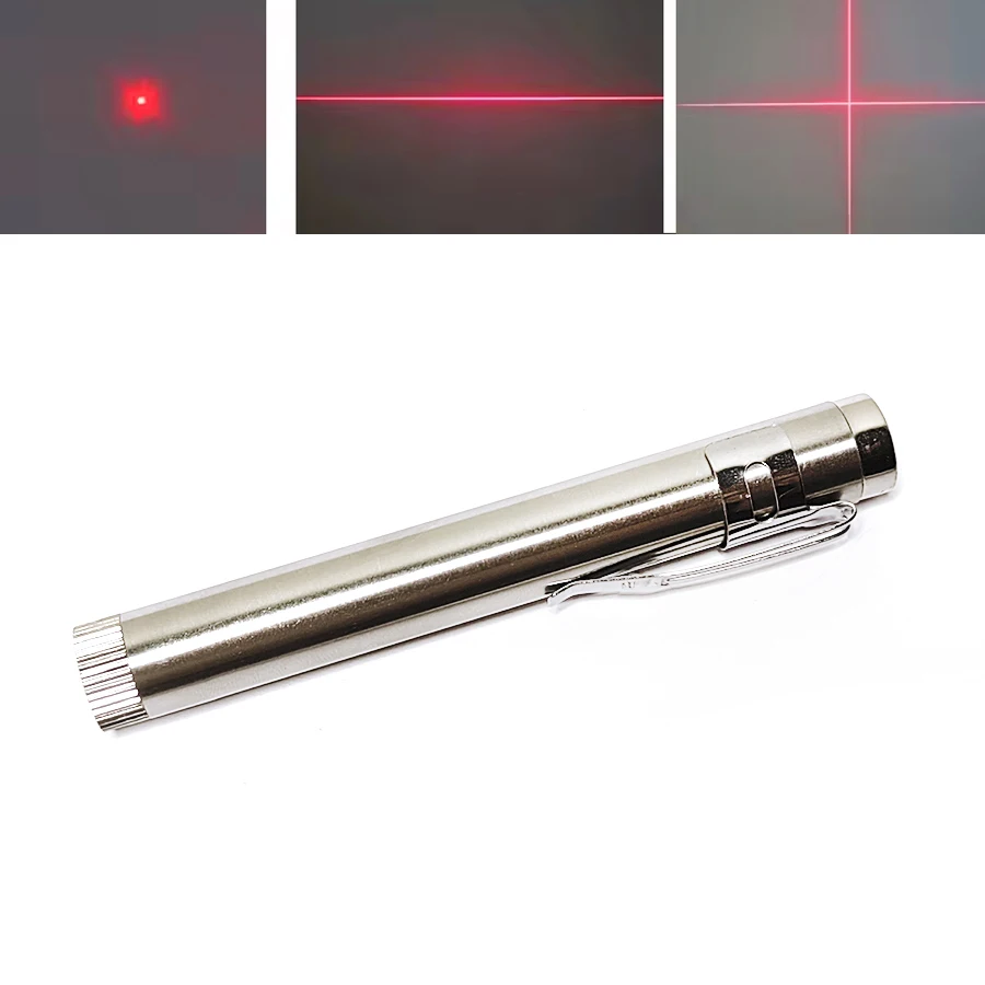 650nm 30mW Handheld Mini Dot/Line/Cross Red Laser Module Focusable Positioning USB