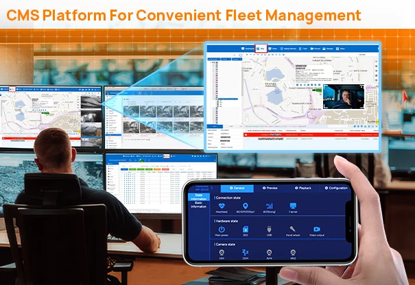 DMS مع سيارة الصندوق الأسود شاحنة الأمن Mdvr 2-4ch الأصلي و Lte 2g 3g 3ch سيارة Blackbox إنذار 4-ch نظام سائق DMS #5
