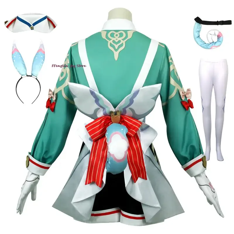 

Vivi 2025 игра Genshin Impact косплей Fontaine Sigewinne женские розовые синие короткие волосы термостойкие милые G