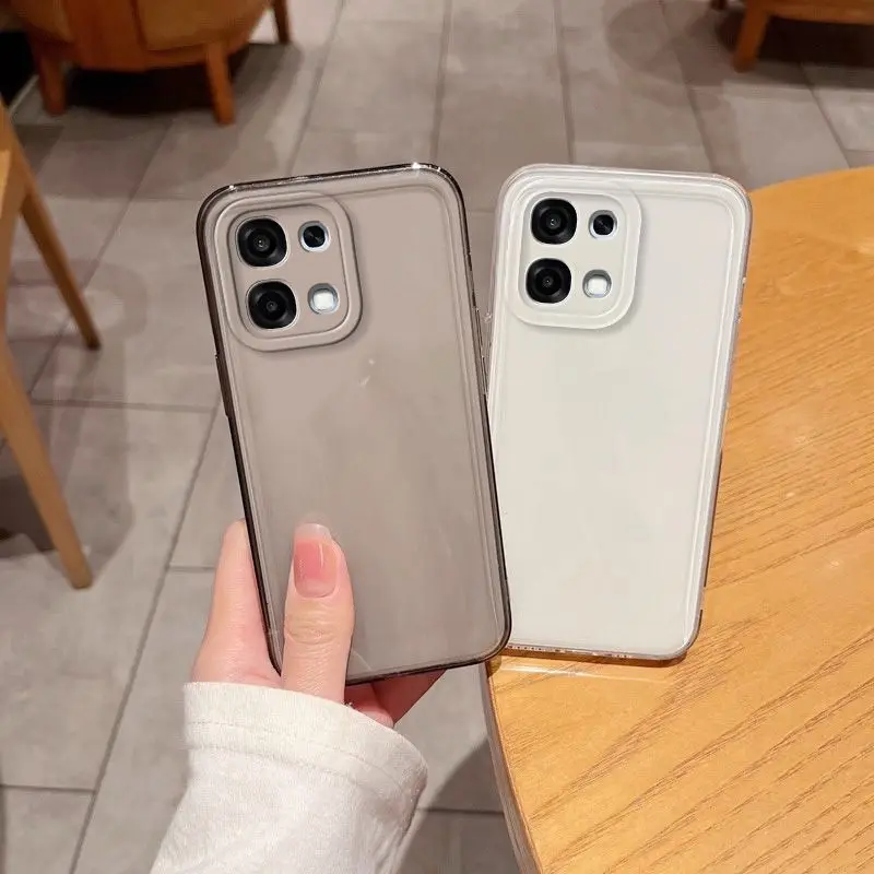 حافظة لهاتف oppo A6 Pro 4G 5G بسيطة من السيليكون الشفاف ورقيقة للغاية من البولي يوريثان الحراري لهاتف oppo F31 ممتص للصدمات Fudna #1