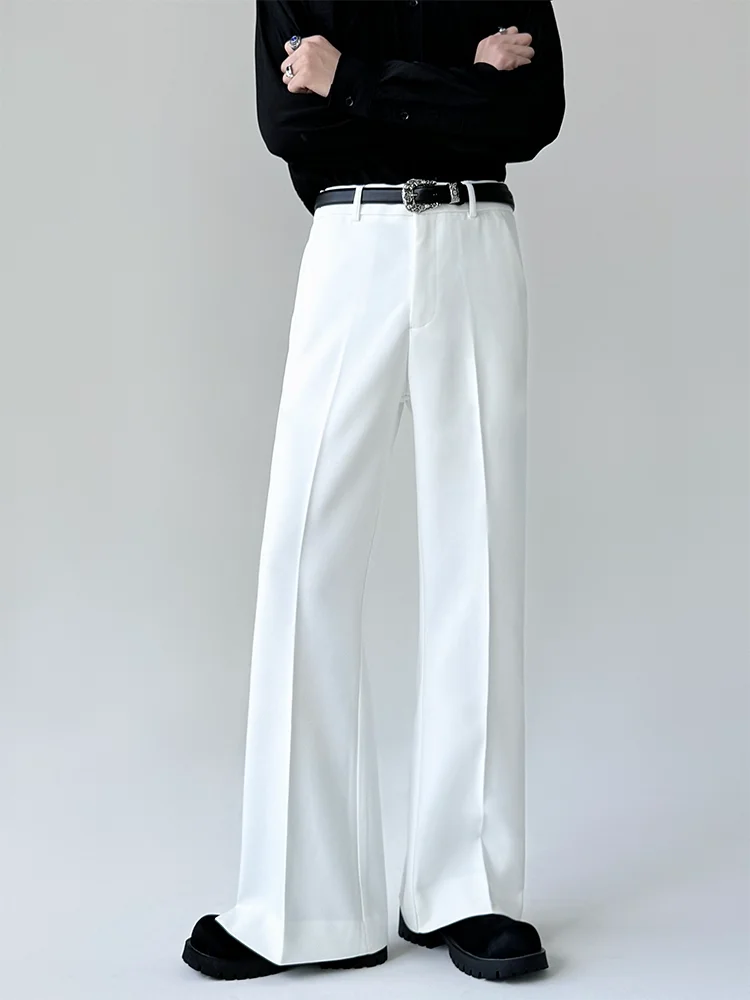 

High Street Vibe Neutro Style Long Legs DK Flared West Pants Drapey High-End Loose Floor-Length Trousers Straight Leg Jeans