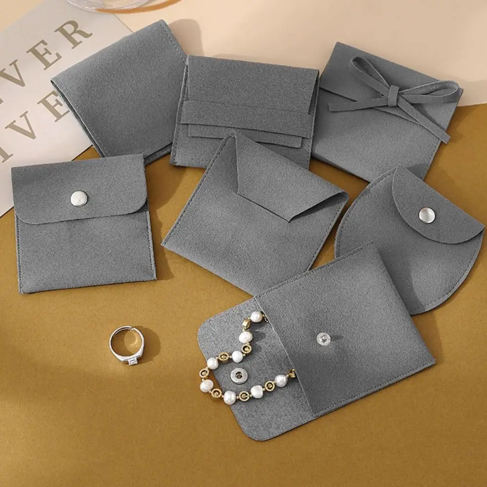 

5 шт. бархатная сумка для упаковки ювелирных изделий, кольца, серьги, большая емкость, чехол для хранения ювелирных изделий, браслет, ожерелье, органайзер, держатель для ювелирных изделий