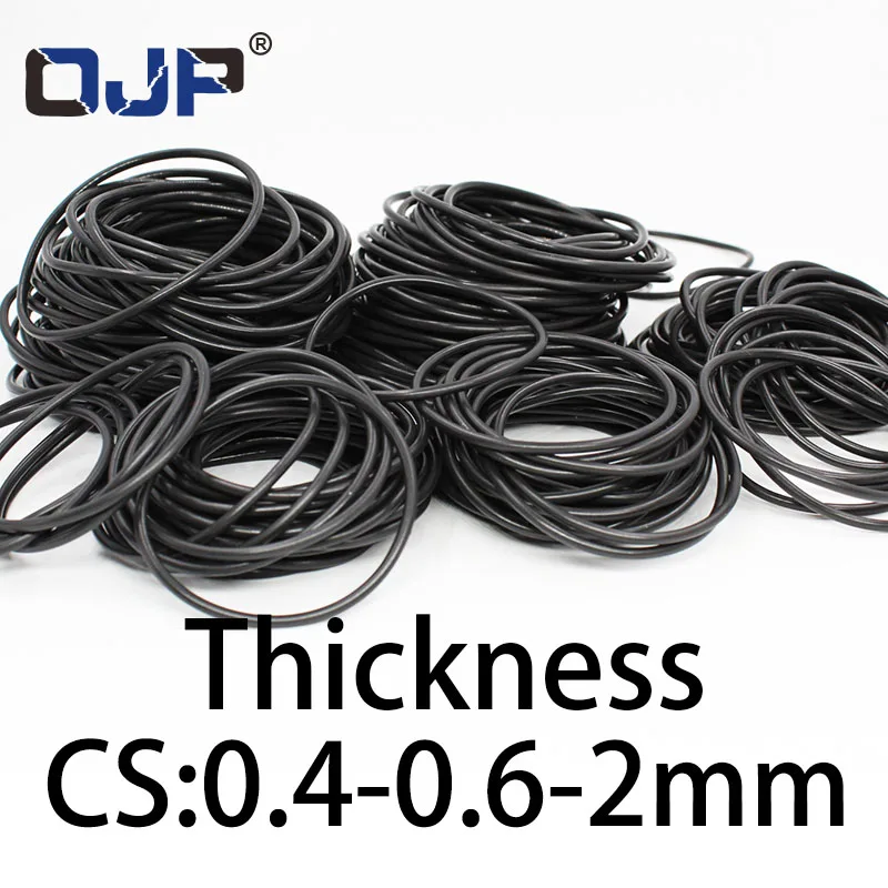 

O-ring thickness 0.4/0.6/2mm CS NBR Nitrile sealing temperature resistant gasket rubber ring complete in specifications