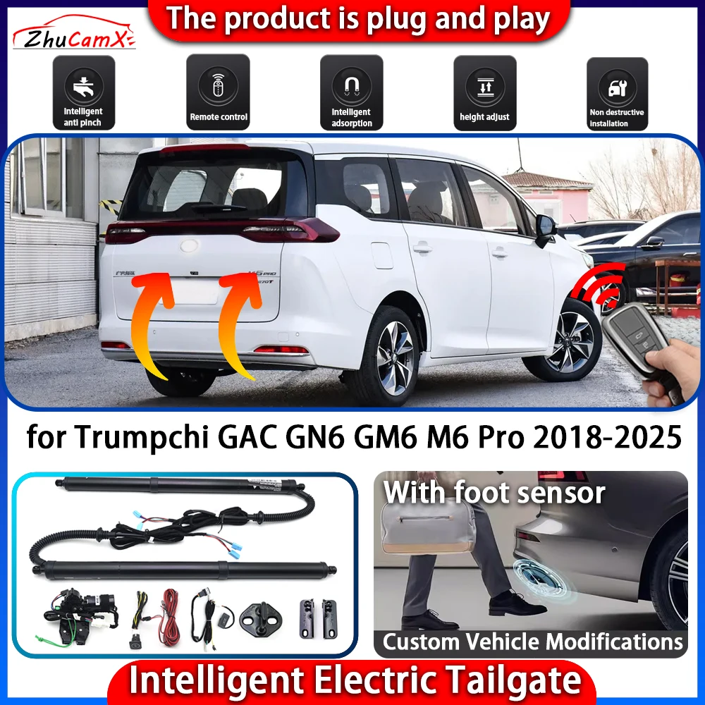Smart Powered Tailgate System for Trumpchi GAC GN6 GM6 M6 Pro 2018-2025 Automatic Intelligent Electric Trunk Lift Control Kit