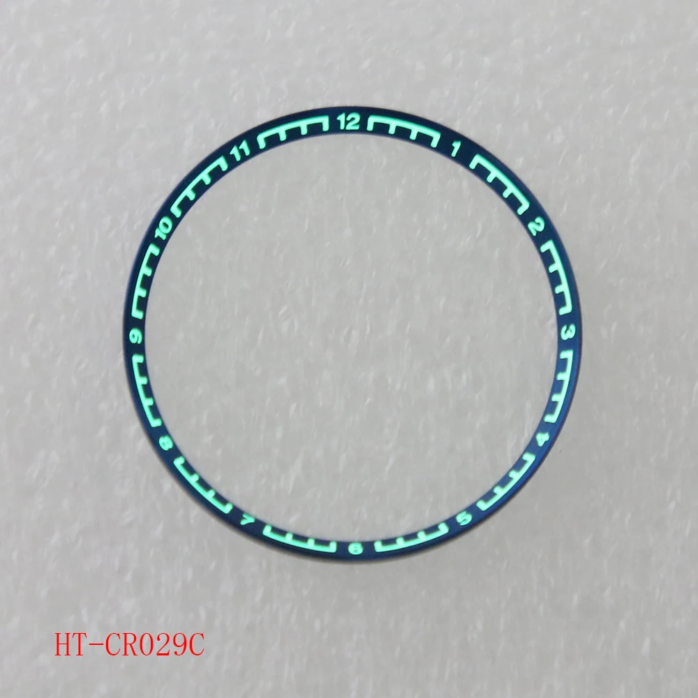 تصميم 12 ساعة 316L من الفولاذ المقاوم للصدأ SKX007 Super C1 حلقة فصل الساعة المضيئة باللون الأخضر