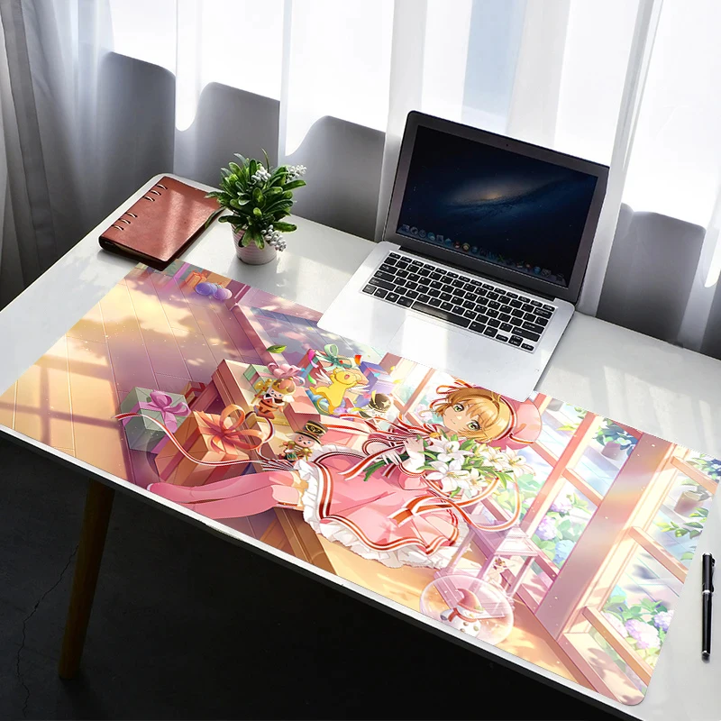 Mouse Pad Laptop Rubber Extended Desktop Mat Computer Gamer Mousepad PC Gaming Accessories HD Keyboard Pad C-card Captor Sakura