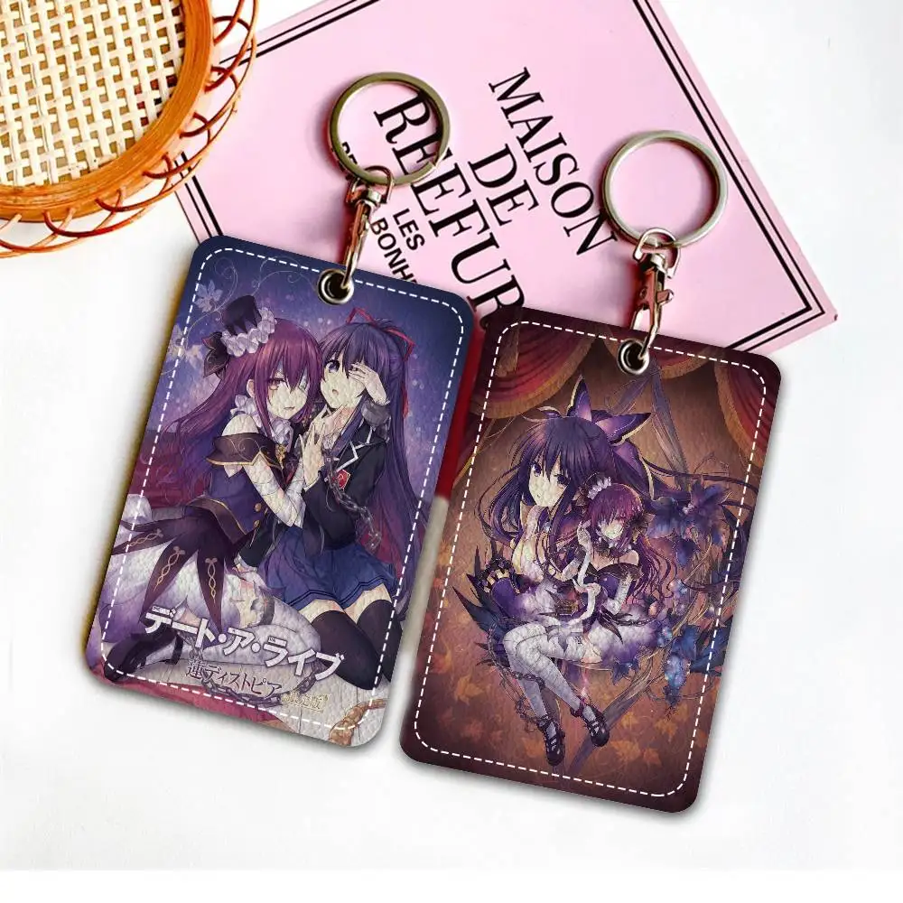 

Брелок-держатель для бейджей DATE A LIVE, защитный чехол для банковских, деловых, рабочих, студенческих и проездных карт