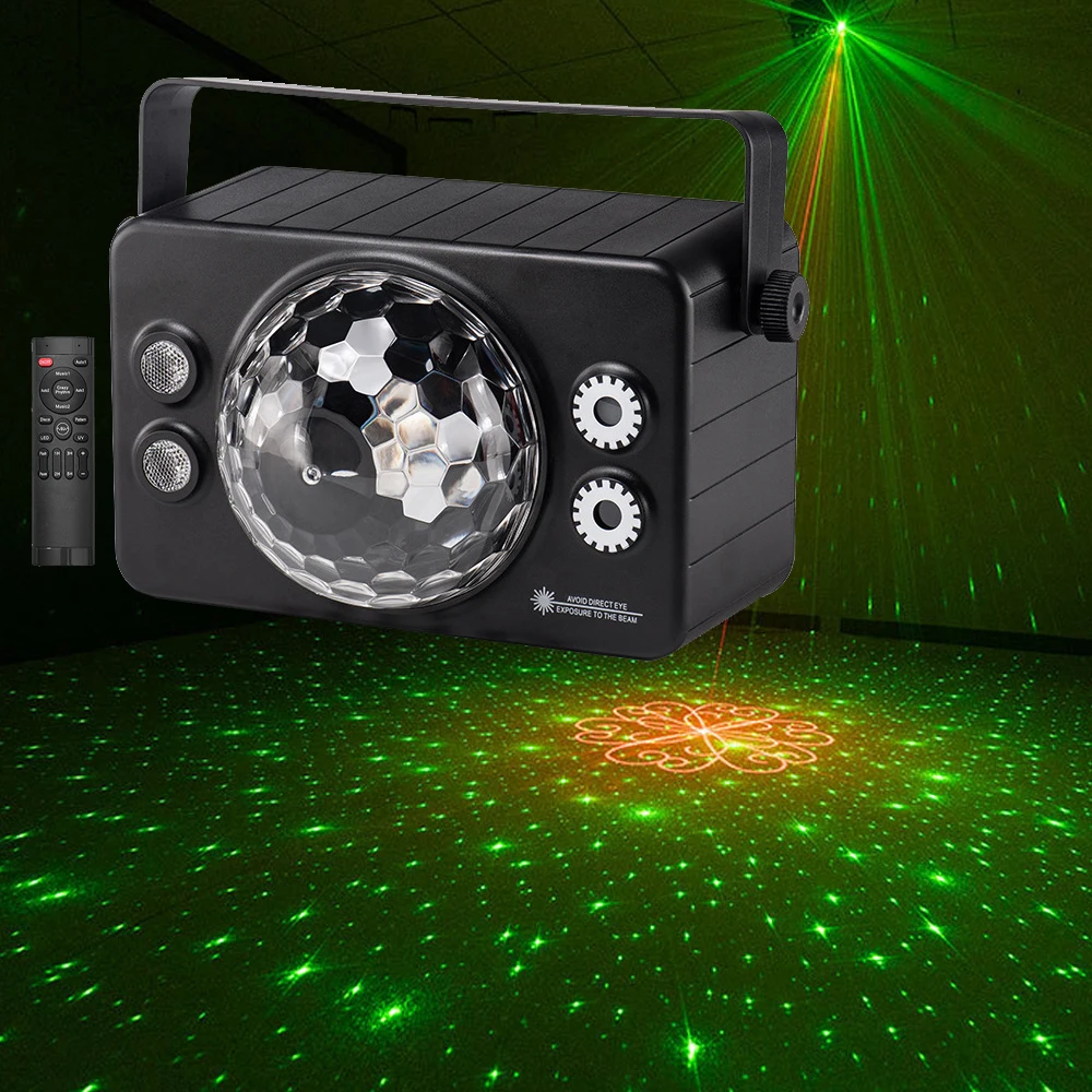 

Disco Ball Party UV Strobe Light With Remote 10W Magic Ball LED Stage Lighting Dj Lazer Light Projector for Bar Christmas Shows