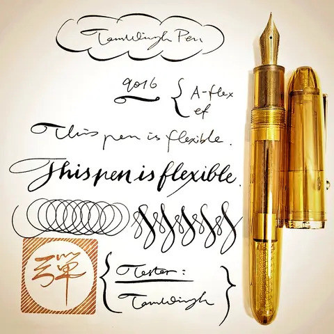 Amazing Jinhao 9016 Super Rlastic Flex Nib Fountain Pen Modified  Flexes Nib Pen Sketch Floral Round Gothic Softness Flexare Pen