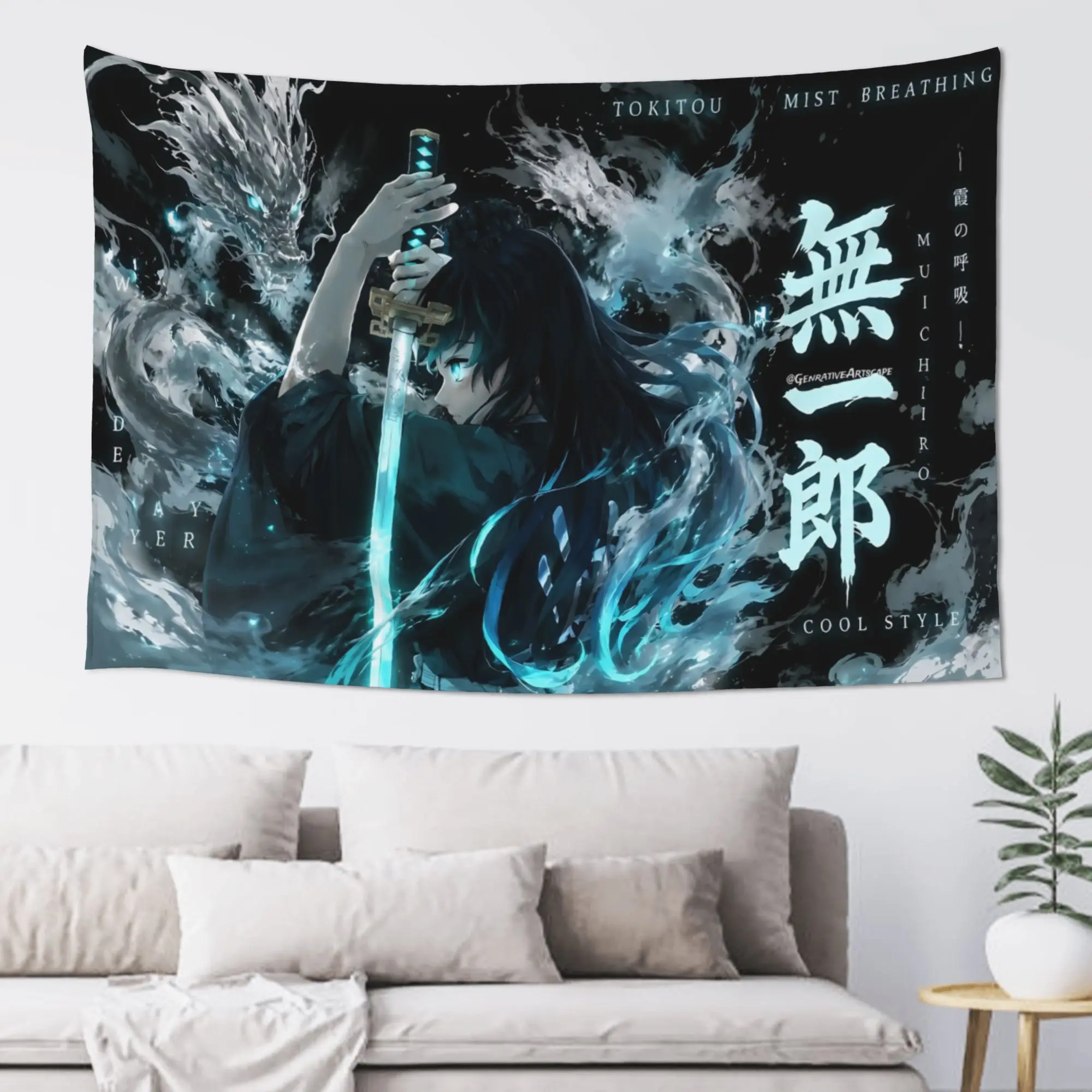 Demon Slayer Cutecore Tapestry Room decoration  Home Decoration Tapestry Decor Accessories Cute Room Decor