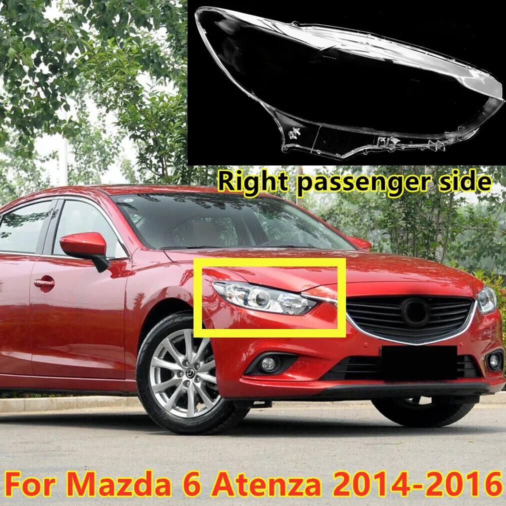 

Прозрачная крышка правой фары + клей для уплотнений для Mazda 6 Atenza 2014-2016 гг.