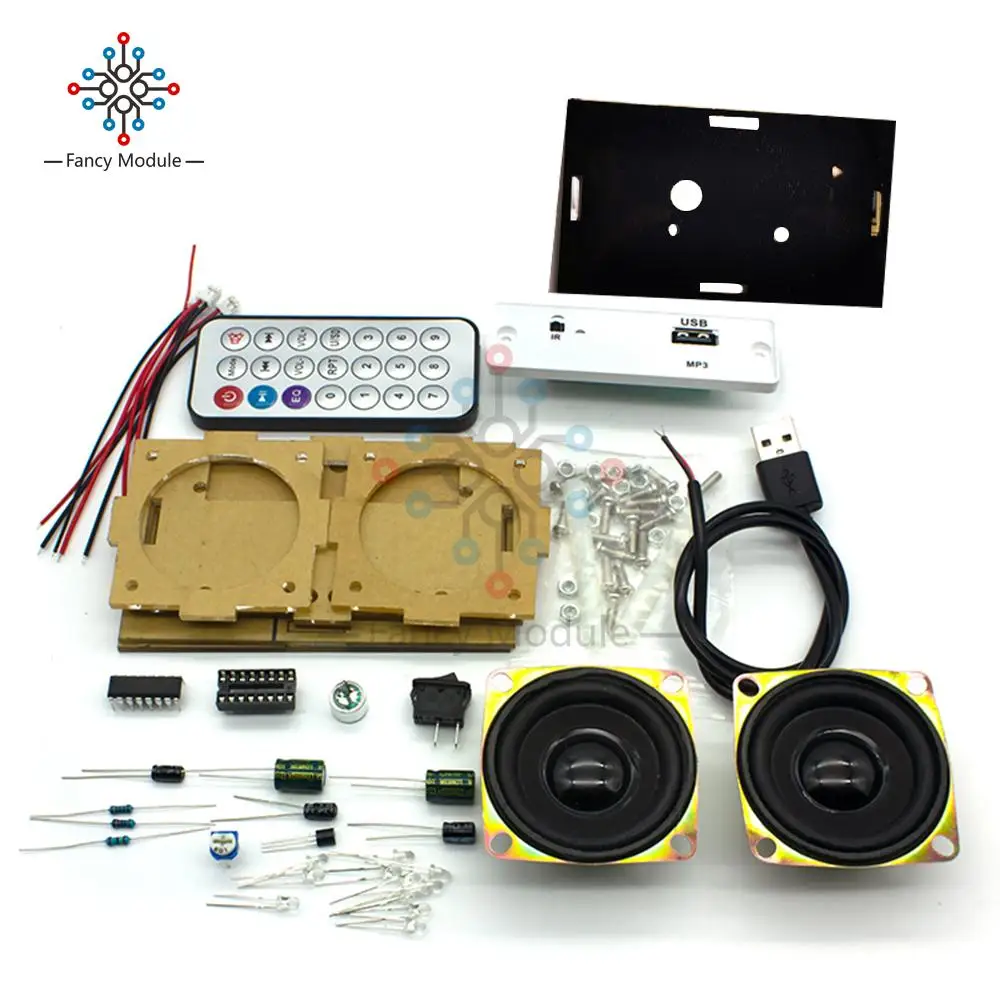 DIY Bluetooth Speaker Kit Electronics Diy Soldering Project Practice Solder Assembly DIY Electronic Kit Component 3*3W Speakers